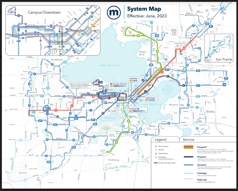 New Madison Metro Bus Routes Start Sunday – Blueprint365